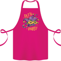 Mardi Gras Lets Party Cotton Apron 100% Organic Pink