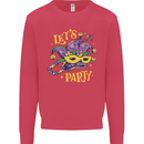 Mardi Gras Lets Party Kids Sweatshirt Jumper Heliconia