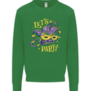 Mardi Gras Lets Party Kids Sweatshirt Jumper Irish Green