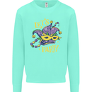 Mardi Gras Lets Party Kids Sweatshirt Jumper Peppermint