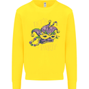 Mardi Gras Lets Party Kids Sweatshirt Jumper Yellow