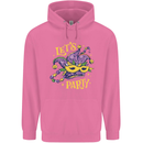 Mardi Gras Lets Party Mens 80% Cotton Hoodie Azelea