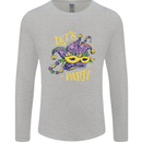 Mardi Gras Lets Party Mens Long Sleeve T-Shirt Sports Grey