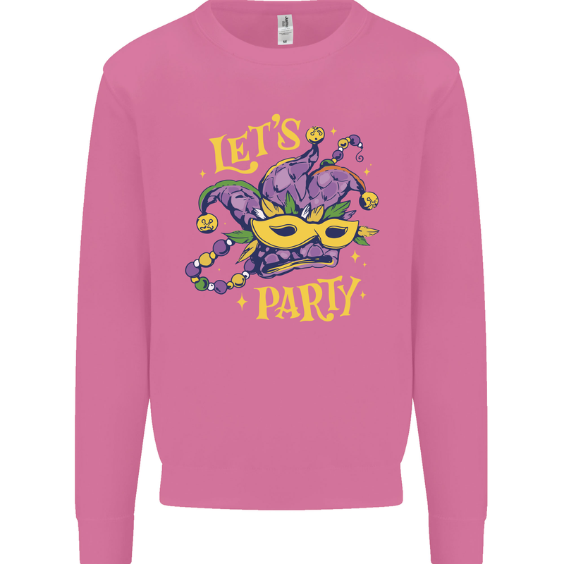 Mardi Gras Lets Party Mens Sweatshirt Jumper Azalea