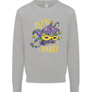 Mardi Gras Lets Party Mens Sweatshirt Jumper Sports Grey