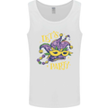 Mardi Gras Lets Party Mens Vest Tank Top White