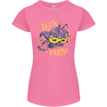 Mardi Gras Lets Party Womens Petite Cut T-Shirt Azalea