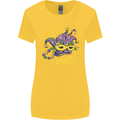 Mardi Gras Lets Party Womens Wider Cut T-Shirt Yellow