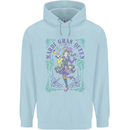 Mardi Gras Queen Childrens Kids Hoodie Light Blue