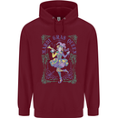 Mardi Gras Queen Childrens Kids Hoodie Maroon