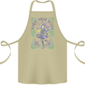 Mardi Gras Queen Cotton Apron 100% Organic Khaki