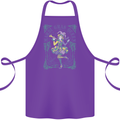 Mardi Gras Queen Cotton Apron 100% Organic Purple