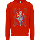 Mardi Gras Queen Kids Sweatshirt Jumper Bright Red