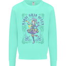 Mardi Gras Queen Kids Sweatshirt Jumper Peppermint