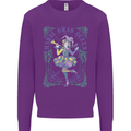 Mardi Gras Queen Kids Sweatshirt Jumper Purple