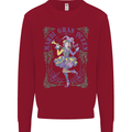Mardi Gras Queen Kids Sweatshirt Jumper Red