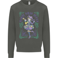 Mardi Gras Queen Kids Sweatshirt Jumper Storm Grey