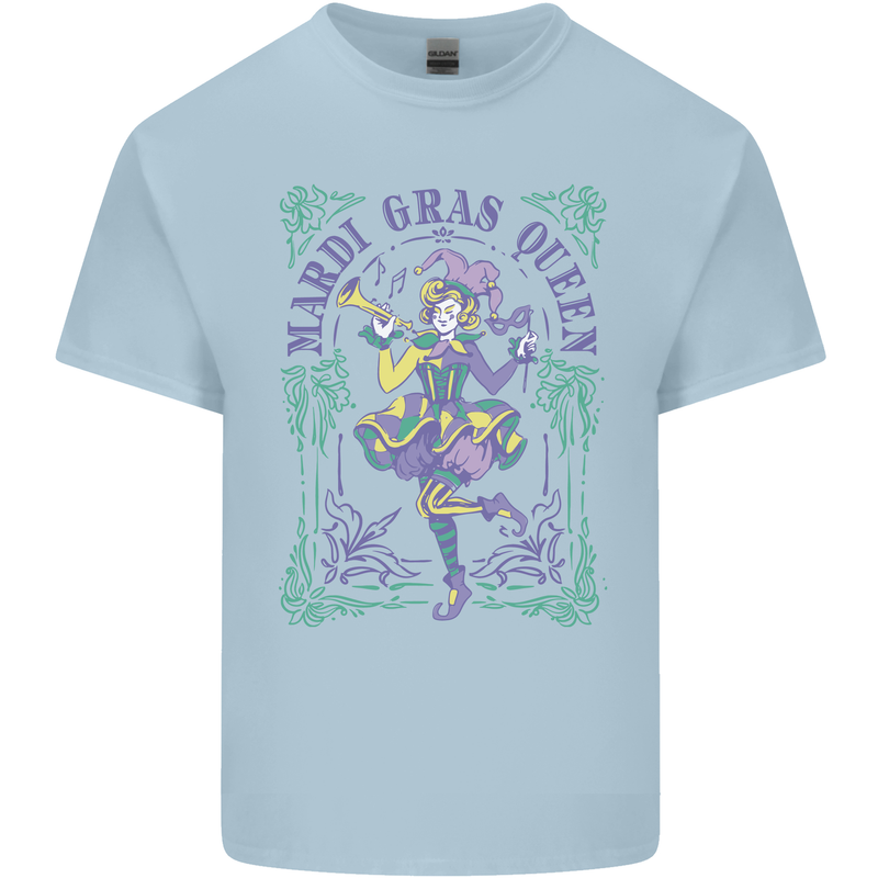 Mardi Gras Queen Kids T-Shirt Childrens Light Blue