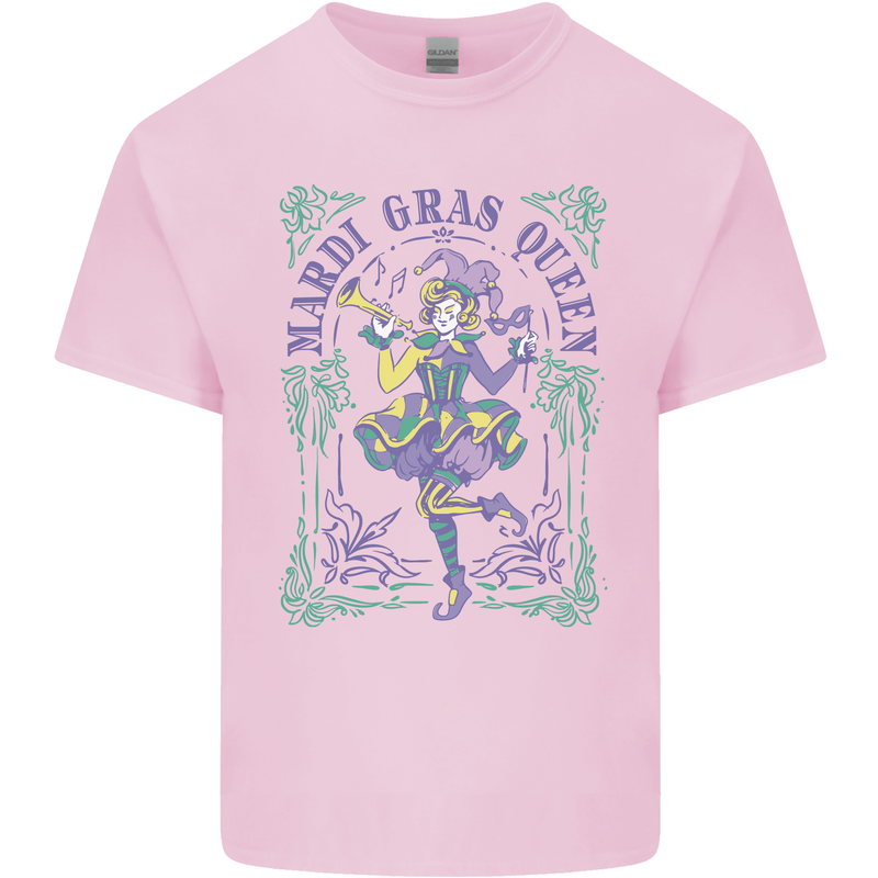 Mardi Gras Queen Kids T-Shirt Childrens Light Pink