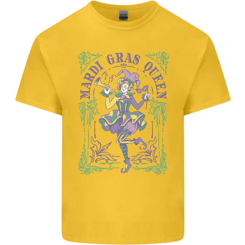 Mardi Gras Queen Kids T-Shirt Childrens Yellow