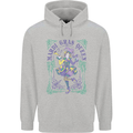 Mardi Gras Queen Mens 80% Cotton Hoodie Sports Grey