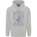 Mardi Gras Queen Mens 80% Cotton Hoodie Sports Grey