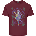 Mardi Gras Queen Mens Cotton T-Shirt Tee Top Maroon