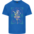 Mardi Gras Queen Mens Cotton T-Shirt Tee Top Royal Blue