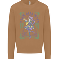 Mardi Gras Queen Mens Sweatshirt Jumper Caramel Latte