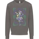 Mardi Gras Queen Mens Sweatshirt Jumper Charcoal