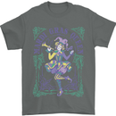 Mardi Gras Queen Mens T-Shirt 100% Cotton Charcoal