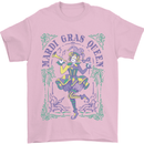 Mardi Gras Queen Mens T-Shirt 100% Cotton Light Pink