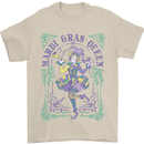 Mardi Gras Queen Mens T-Shirt 100% Cotton Sand