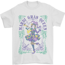 Mardi Gras Queen Mens T-Shirt 100% Cotton White