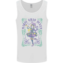 Mardi Gras Queen Mens Vest Tank Top White