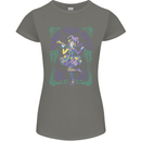 Mardi Gras Queen Womens Petite Cut T-Shirt Charcoal
