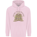 Mardi Gras Shake Your Bootie Childrens Kids Hoodie Light Pink