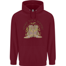 Mardi Gras Shake Your Bootie Childrens Kids Hoodie Maroon
