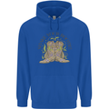 Mardi Gras Shake Your Bootie Childrens Kids Hoodie Royal Blue