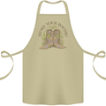 Mardi Gras Shake Your Bootie Cotton Apron 100% Organic Khaki