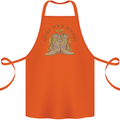 Mardi Gras Shake Your Bootie Cotton Apron 100% Organic Orange