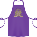 Mardi Gras Shake Your Bootie Cotton Apron 100% Organic Purple