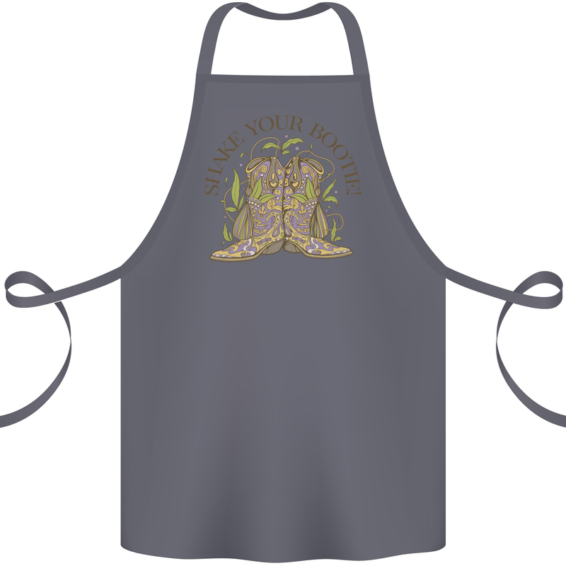 Mardi Gras Shake Your Bootie Cotton Apron 100% Organic Steel