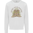 Mardi Gras Shake Your Bootie Kids Sweatshirt Jumper White