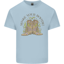 Mardi Gras Shake Your Bootie Kids T-Shirt Childrens Light Blue