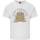 Mardi Gras Shake Your Bootie Kids T-Shirt Childrens White