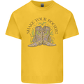 Mardi Gras Shake Your Bootie Kids T-Shirt Childrens Yellow