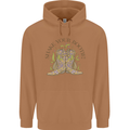 Mardi Gras Shake Your Bootie Mens 80% Cotton Hoodie Caramel Latte