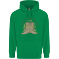 Mardi Gras Shake Your Bootie Mens 80% Cotton Hoodie Irish Green