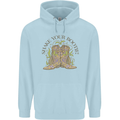 Mardi Gras Shake Your Bootie Mens 80% Cotton Hoodie Light Blue